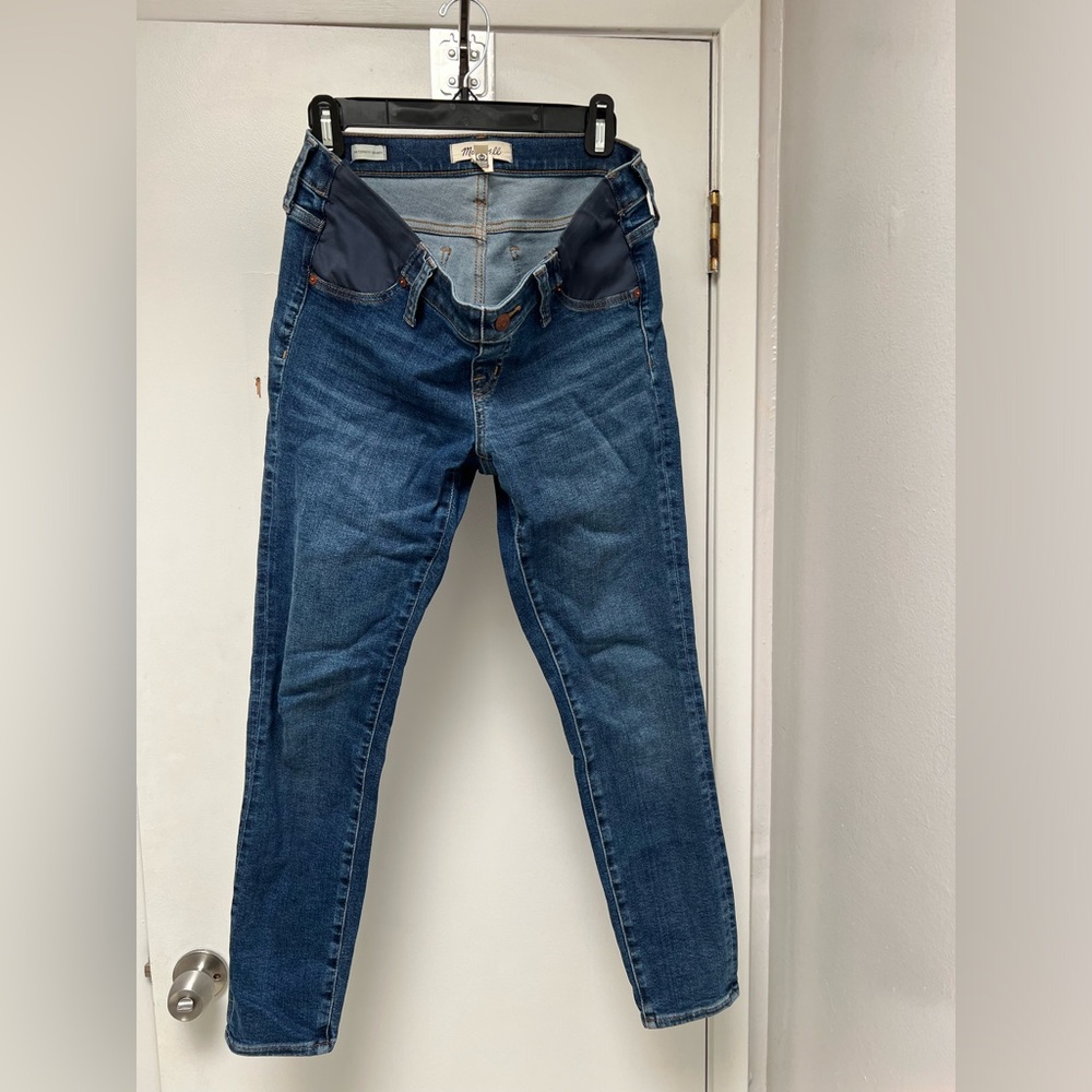 Madewell maternity jeans side panel
